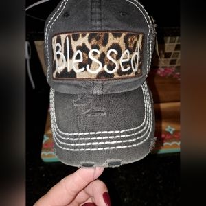 KBETHOS stylish distressed logo cap "Blessed"